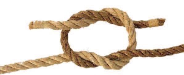 Remember, the square knot has two ends lying together under one loop and over the opposite loop.
