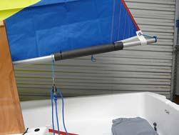 For winter storage remove sail from spars, clean with fresh water, dry and loosely fold sail and place in bag.