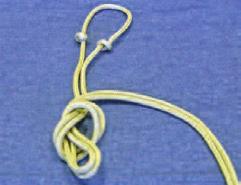 Push one of the pieces of rope into the fiador knot to figure out which it goes to then adjust the loop knot by pulling the loop rope back