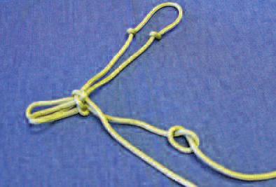 Throat-Latch Knot 13. You will now put in a double overhand knot.