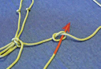 You will do a double overhand knot but you will leave a loop on the end.