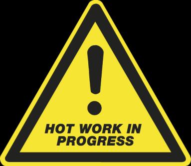 2.3 Hot Work Cont. Concrete Cutting Requires a Hot Work Permit.