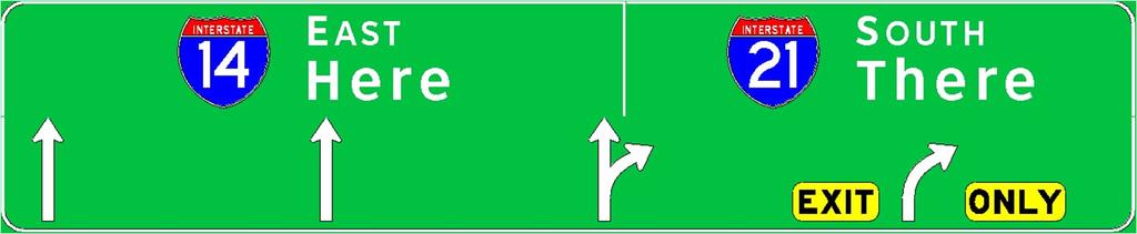 Part 2 - Signs Signs At Option-Lane Exits Will require much wider & taller signs 40-50%