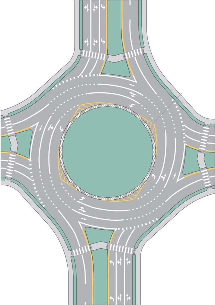 Part 3 Markings Roundabouts New recommended marking patterns for roundabouts