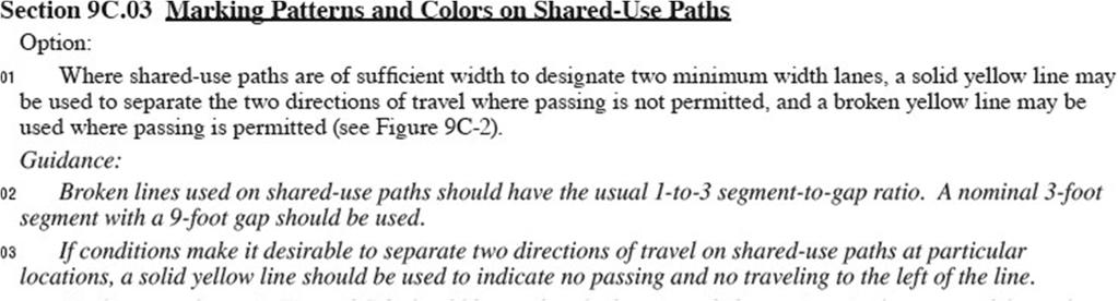 MUTCD Formatting All paragraphs are now numbered in 2009 MUTCD