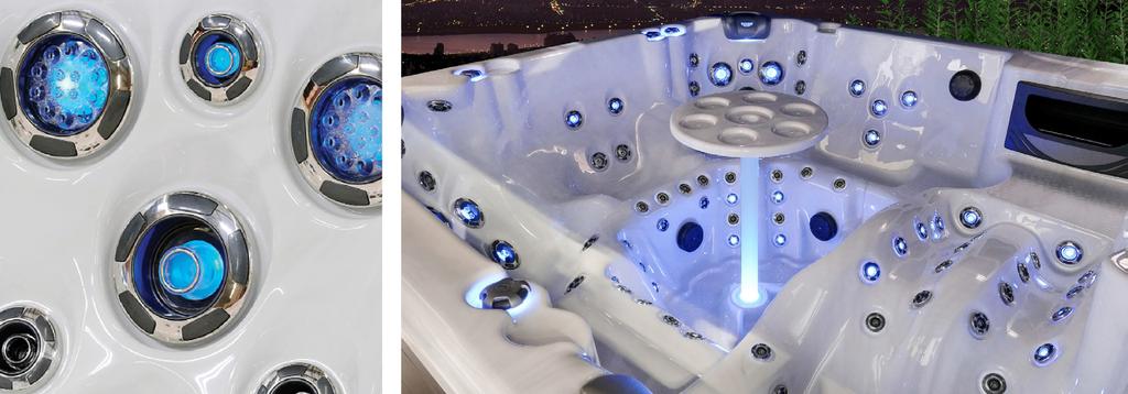 Hydrotherapy for the Active Lifestyle A Hydrotherapy Experience Unlike Any Other: With 115 hydrotherapy jets massaging and relaxing your muscles,