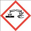 DANGER Hazard Statements H290 May be corrosive to metals. H314 Causes severe skin burns and eye damage. H302 Harmful if swallowed. H400 Very toxic to aquatic life.