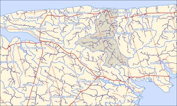 Background The Naufrage Watershed is located in northeastern PEI, with an area of 4,357 hectares (See Figure A).
