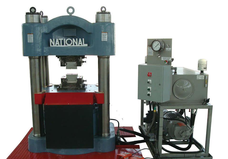 NATIONAL SWAGING MACHINE AND DIE WARNING, USE, MAINTENANCE AND APPLICATION INFORMATION National Four Post Swaging Machine WARNING Misuse of swaging machine can result in serious injury or death.