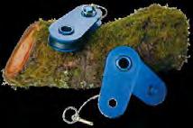 Accessories. Rope pulley. LT blue 322 Forest Equipment. Guide roller with slide bearing, pin fastening locked with cotter pin, safety ca 1.
