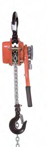 brake, hook with safety ratchet, high-strength load chain grade 80, safety factor 4, optional with