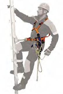 to EN 361 in connection with EN 353-1 For securing the operator in areas with danger of falling and for arresting falls of the operator in connection with travelling fall arrest devices at a fixed