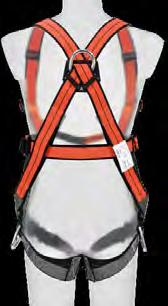 No sinking into the belt or tipping too far back; elastic forearm belt for protection also in difficult, lateral hanging situations, without applying heavy pressure on the chest; weigh reduction by