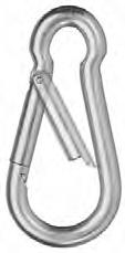 Closures. Self-Locking Snap-Hook Wire Rope Accessories. Tools. 92 Snap hook Forged, galvanized steel B E C D Art.