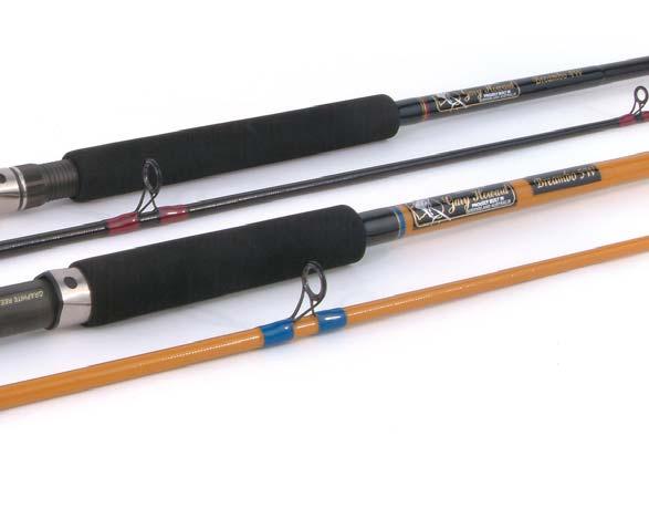 Gary s passion for estuary and light-surf fishing is evident in the quality actions and finishes. All rods in the range are fitted with Fuji guides with binds sealed with high-gloss two-pack epoxy.