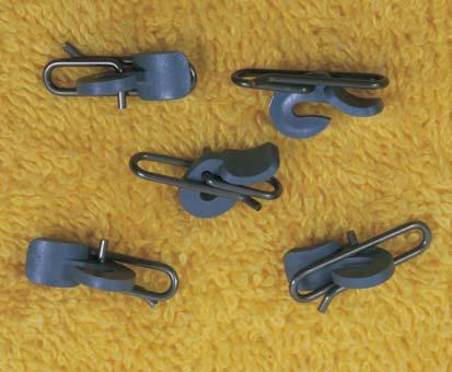 The clip can be used for Snelled or Tied hooks attached to the hook or loop.