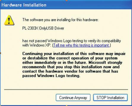 1) Windows XP User Please connect the PC Interface Unit to your Computer after installing software.