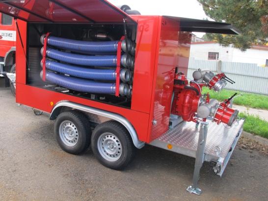 EMERGENCY PREPAREDNESS Hose truck with pump 6 m 3 / minute for long distance transport of