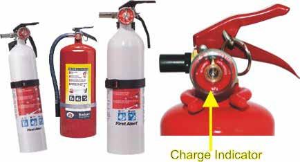 FIRE EXTINGUISHER A portable fire extinguisher is required if your boat has an inboard engine, or when fuel is stored in closed stowage compartments.