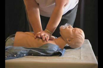 Child CPR Assessment of a child who you suspect to be in cardiac arrest should be done in the following order 1. Rub the patient s sternum and shout, Hey, hey are you okay? 2.