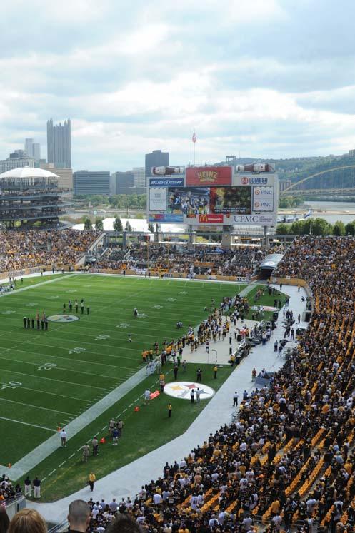 2012 FAN GUIDE Re-Entry: Exit and re-entry is not permitted at Heinz Field. In case of a medical emergency, please proceed to the Guest Services Kiosk at Gate B.