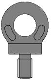 Eyebolts are made to screw into or through a load and may be Plain (Dynamo) or have collars (Collared Eyebolt) Dynamo or plain eyebolt Collar eyebolt The plain eyebolt is good only for vertical