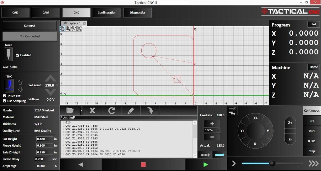 CAM Cutting Software Hosting Multiple Part Grid Nesting, Pre-Loaded Cutting Parameters of your Plasma Cutter, Take it for a virtual test cut.