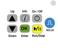 Options: Press the RUN/STOP key to silence the alert and return to the main programming screen.