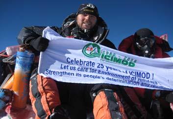 ICIMOD developed the Eco Everest Expedition 2008 website (www.ecoeverest.net.np), with input from Dawa Steven.