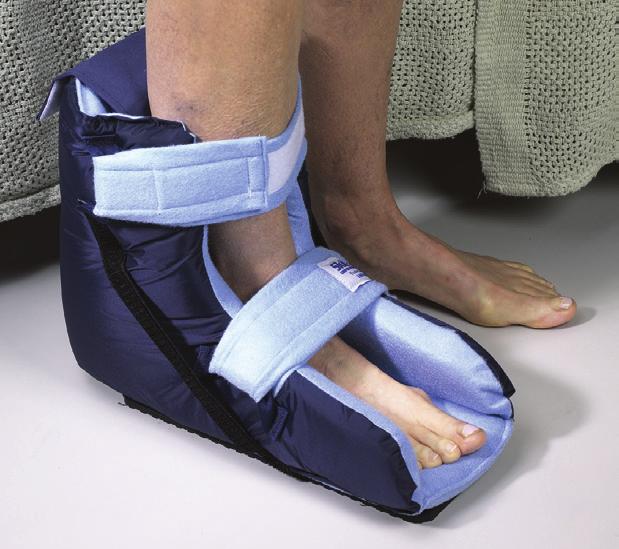 Pressure Relief Wound Care Foot Drop Heel-Off Loading - Foot Drop Foot/Heel Elevator Eliminates heel pressure Provides necessary air circulation for accelerated tissue granulation and healing of
