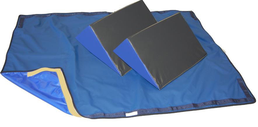 Friction & Shear Forces Pressure Ulcers 30 o Bed System w/slider Sheet and Two Wedges (Non-Velcro) 30 wedge for optimum coccyx off-loading position No slip fabric, wipe-clean bolster Slider sheets