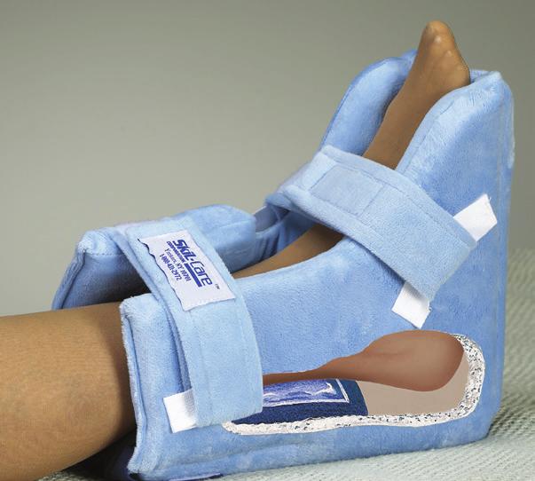 Pressure Relief Wound Care Foot Drop Heel-Off Loading Overview This category includes some of the most effective features in reducing the occurance of heel pressure ulcers, namely heel off-loading.