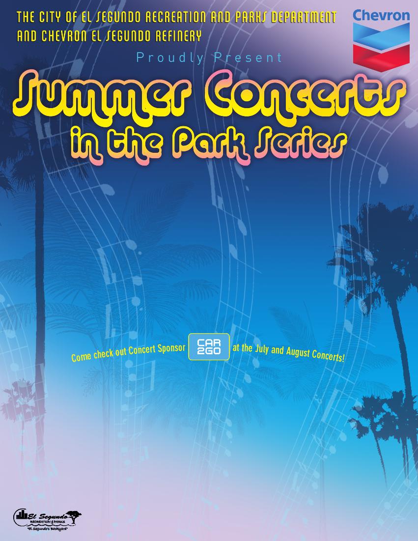 All Concerts are performed at Library Park Activities