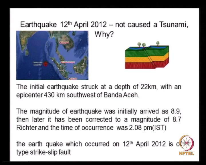 And now this is trying to move as we have seen in the other animation what happened, so when it moves you have sudden release of, so once there is an earthquake