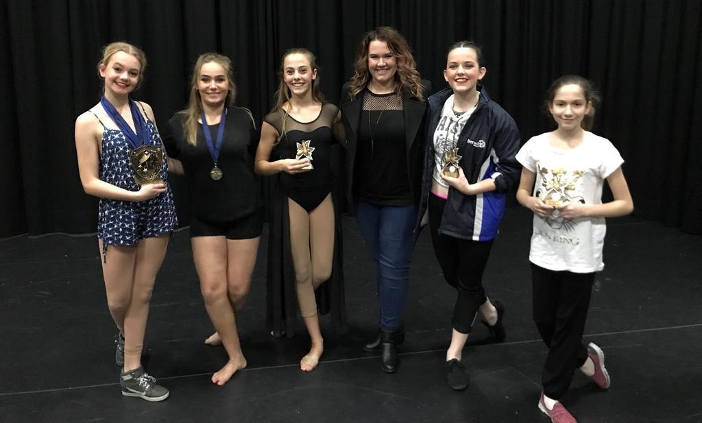 Award Winners from 2017 Choreographic Comp, Absent: Shinae Cruze, Tori Taia, Jaycee Kerslake Rules of Competition & General Information Maximum Age: Teams are determined by the year level of the