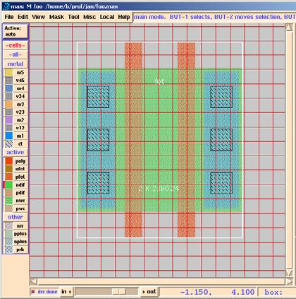Layout Editor: max Design Frame 9/11/2006 VLSI Design I; A.