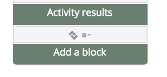 Activity Results Block