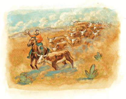If you asked Carl, What s the worst thing that can happen on a cattle drive? he would probably say, STAMPEDE! A loud sound could sometimes scare the cattle.