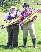These are Military and Grubline Rider, and are specific to the Wisconsin Old West Shootists.