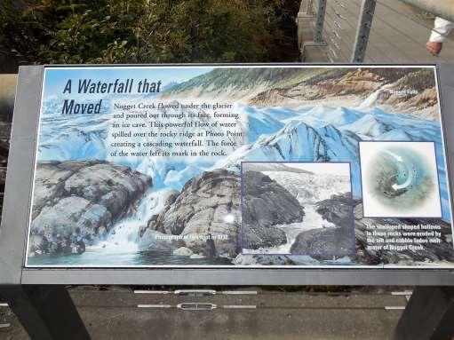 Sign: A Waterfall that Moved.