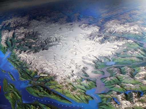 Satellite photo of the glaciers &