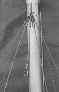 Mast Rotator 15 & 18: The rotator wishbone is bolted to mast using the upper bolts fitted through the diamond tang fittings (no tangs on the 15). This fitting can remain on mast permanently.