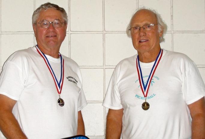 Results Men s Doubles 70-89 From left, Silver Medalist Larry Miller and Craig Humphreys; Gold
