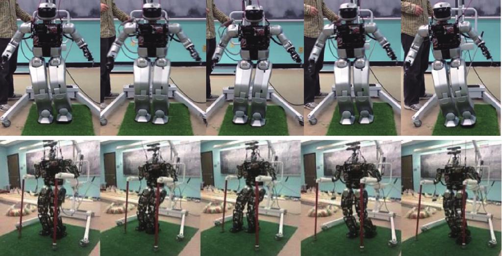 7 Simulation and experiment To validate our design of the Ski-Type gait, we performed a simulation using the OpenRAVE simulator, a robot simulator developed by Rosen Diankov of the CMU Robotics