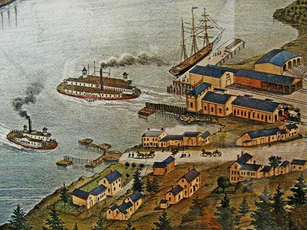 incarnation of Bath Iron Works. In the time of sail, Bath once ranked as third in the nation in shipbuilding behind Boston and New York.