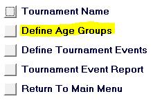 Advanced Set up This section describes activities used in setting up the database for all Regions to use or for the National tournament.
