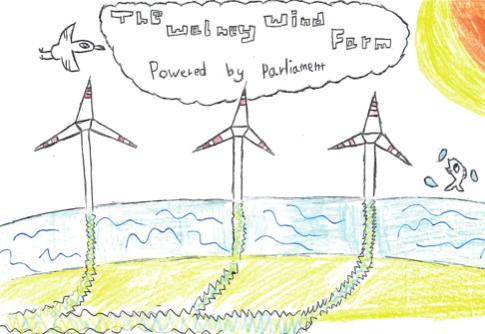 I thought that it was a fitting name as the blades use the wind to produce the electricity and it is being installed of the Cumbrian coast which is on the west of the UK.