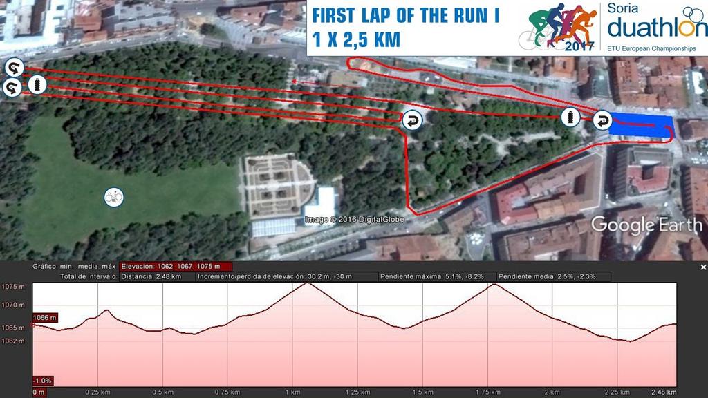 Run Course 1 Map FIRST LAP