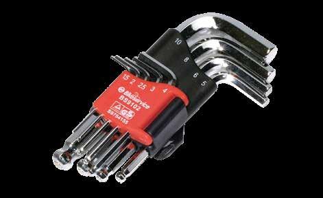 professional hand tools BS9102 Magnetic Ball Point Hex Key Set (9 piece) n Fully polished