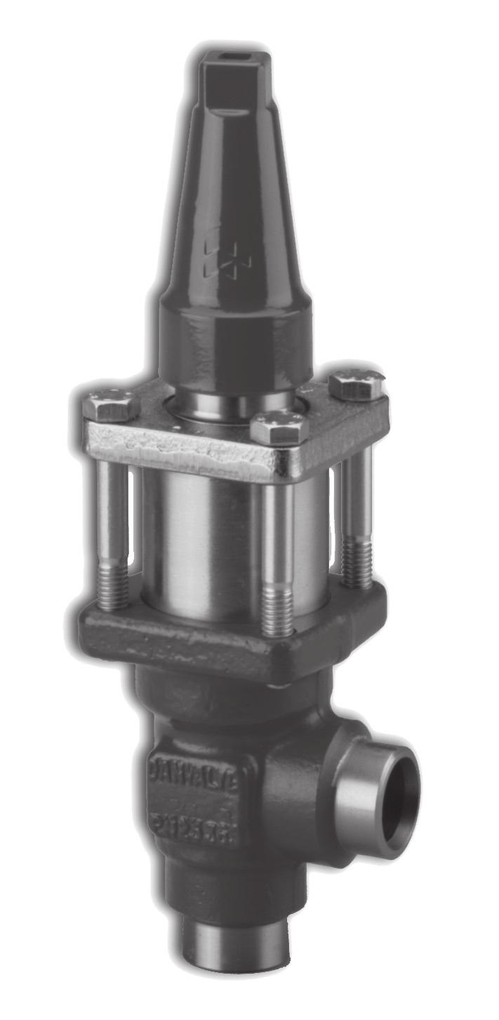 Introduction OFV are angle-way over flow valves, which have ajustable opening pressure and cover the differential pressure range ( P): 2-8 bar (29-116 psi). The valve can be closed manually, e.g. during plant service and have backseating, enabling the spindle seal to be replaced with the valve still under pressure.